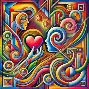 Imagen que refleja el significado de Enamorado tuyo de El Cuarteto de Nos